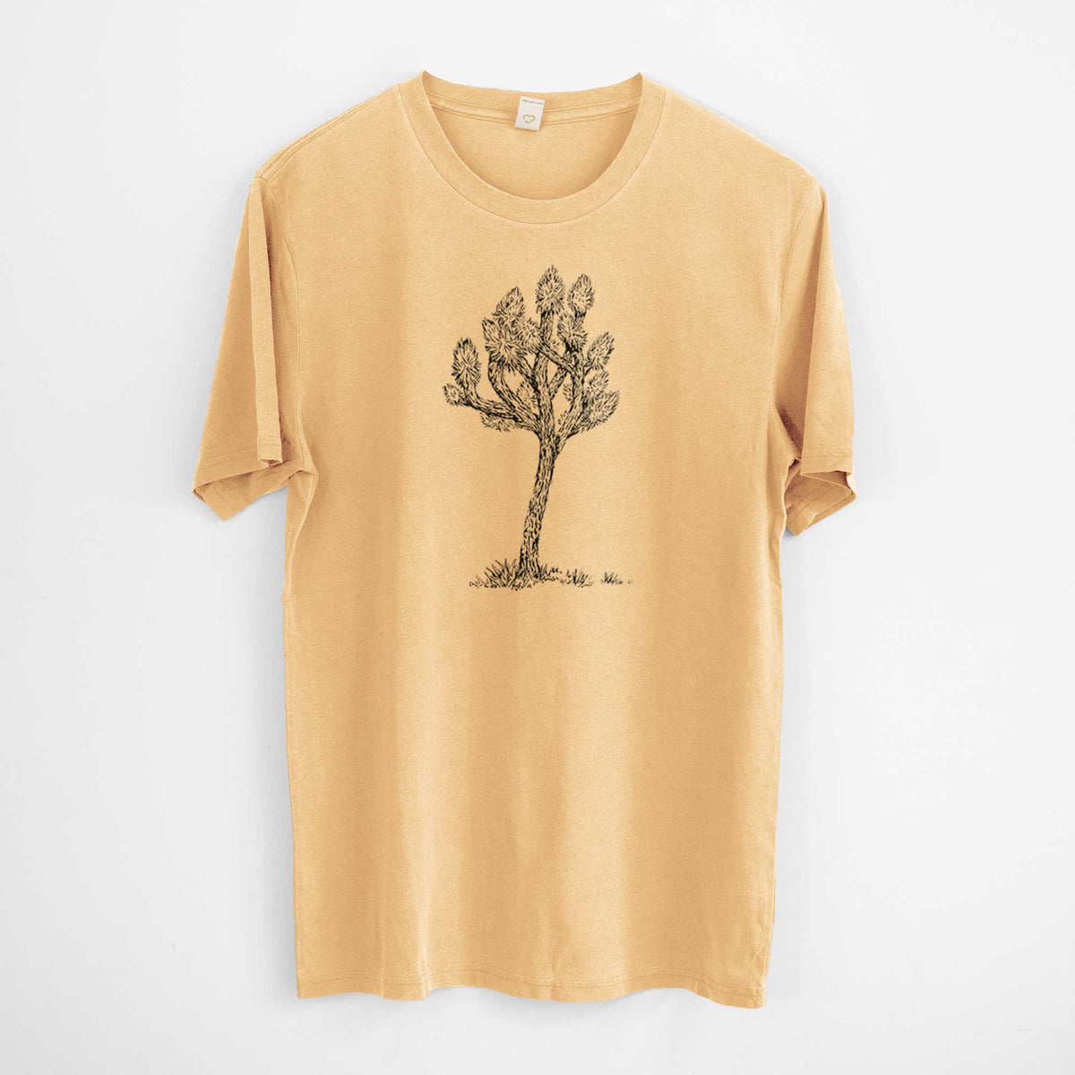 Yucca brevifolia - Joshua Tree -  Mineral Wash 100% Organic Cotton Short Sleeve