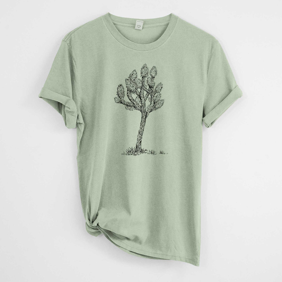 Yucca brevifolia - Joshua Tree -  Mineral Wash 100% Organic Cotton Short Sleeve