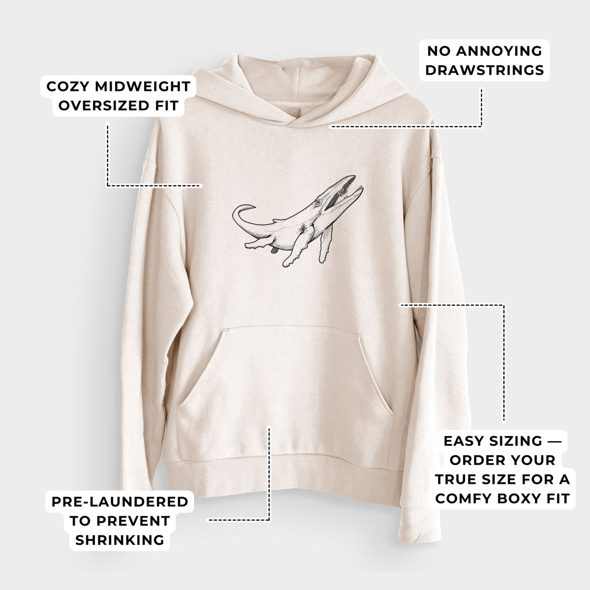 Kronosaurus Queenslandicus  - Bodega Midweight Hoodie