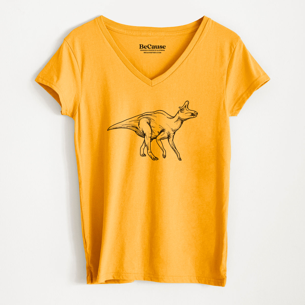 Lambeosaurus Lambei - Women&#39;s 100% Recycled V-neck