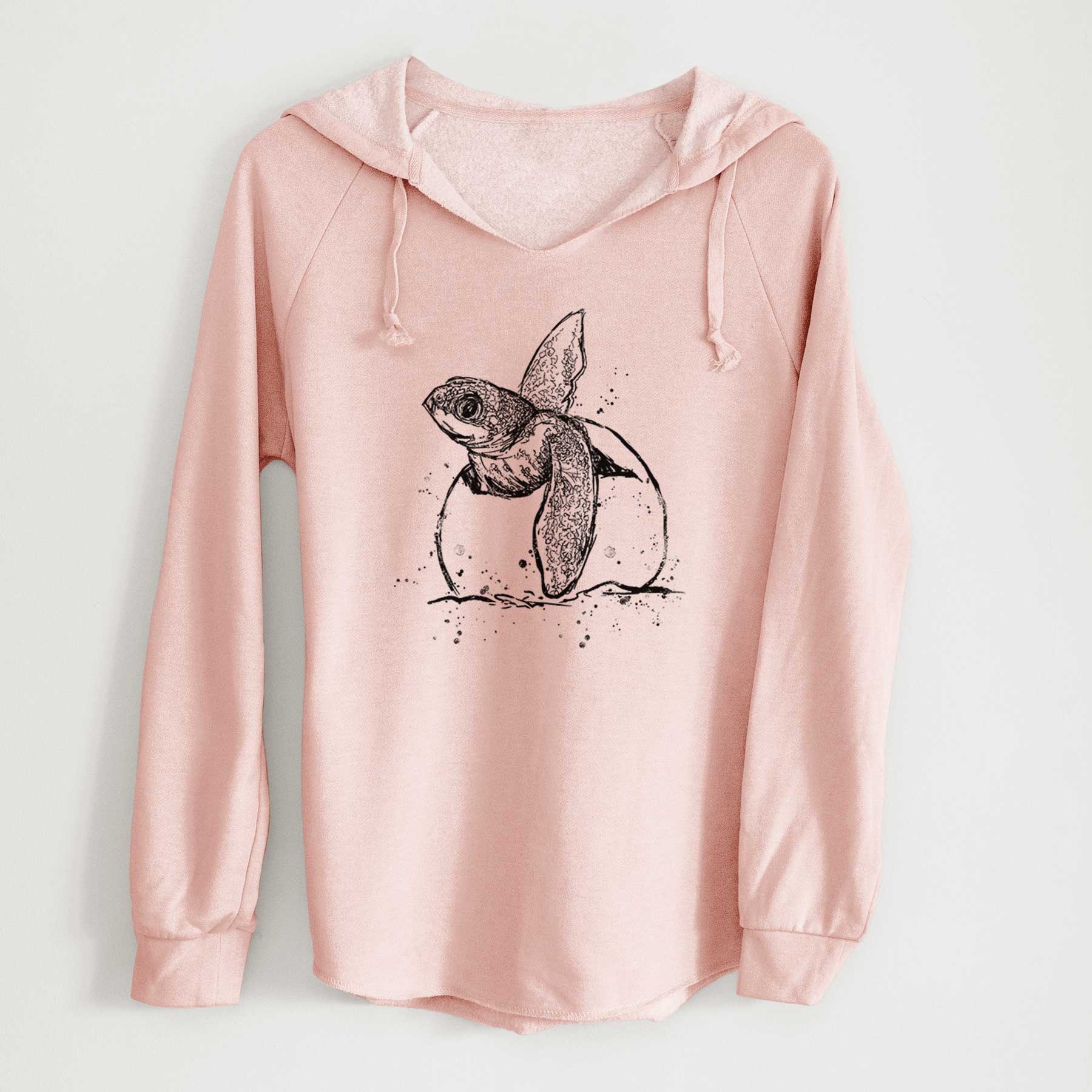 Leatherback Turtle Hatching - Cali Wave Hooded Sweatshirt