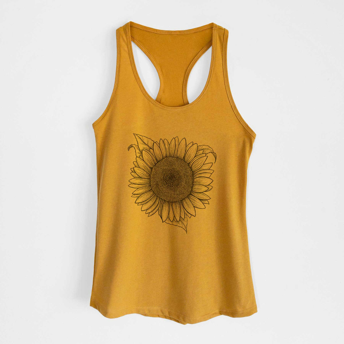 Lemon Queen Sunflower - Helianthus Annuus - Women&#39;s Racerback Tanktop