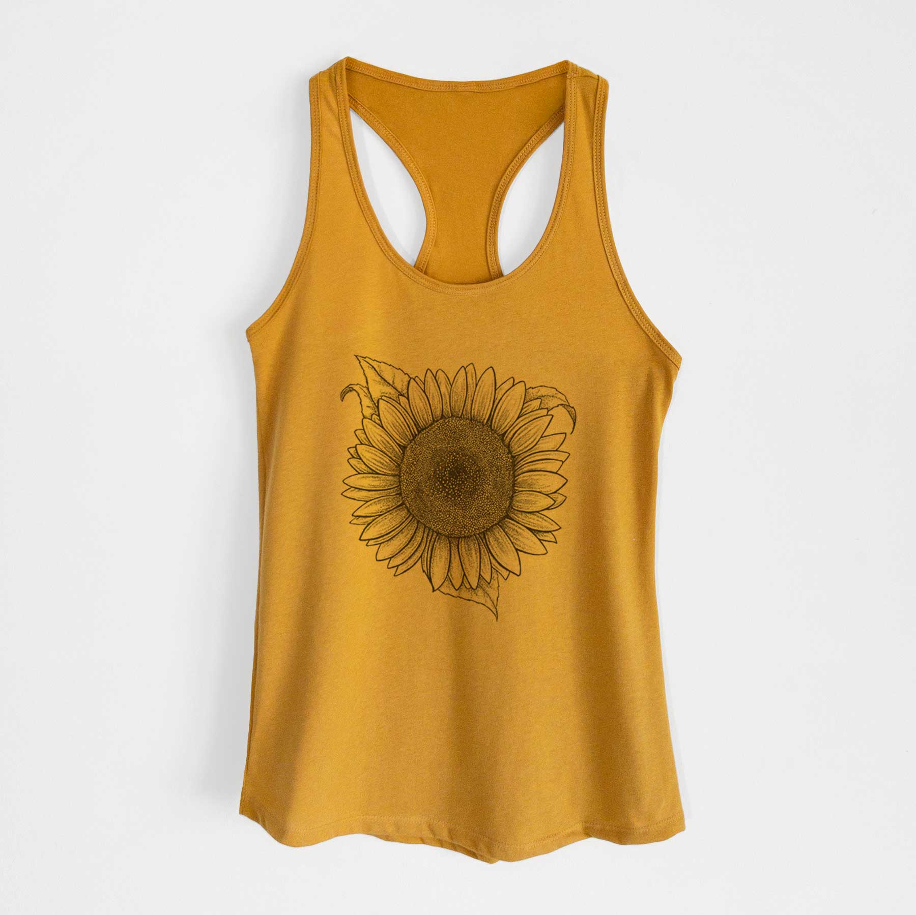 Lemon Queen Sunflower - Helianthus Annuus - Women's Racerback Tanktop ...