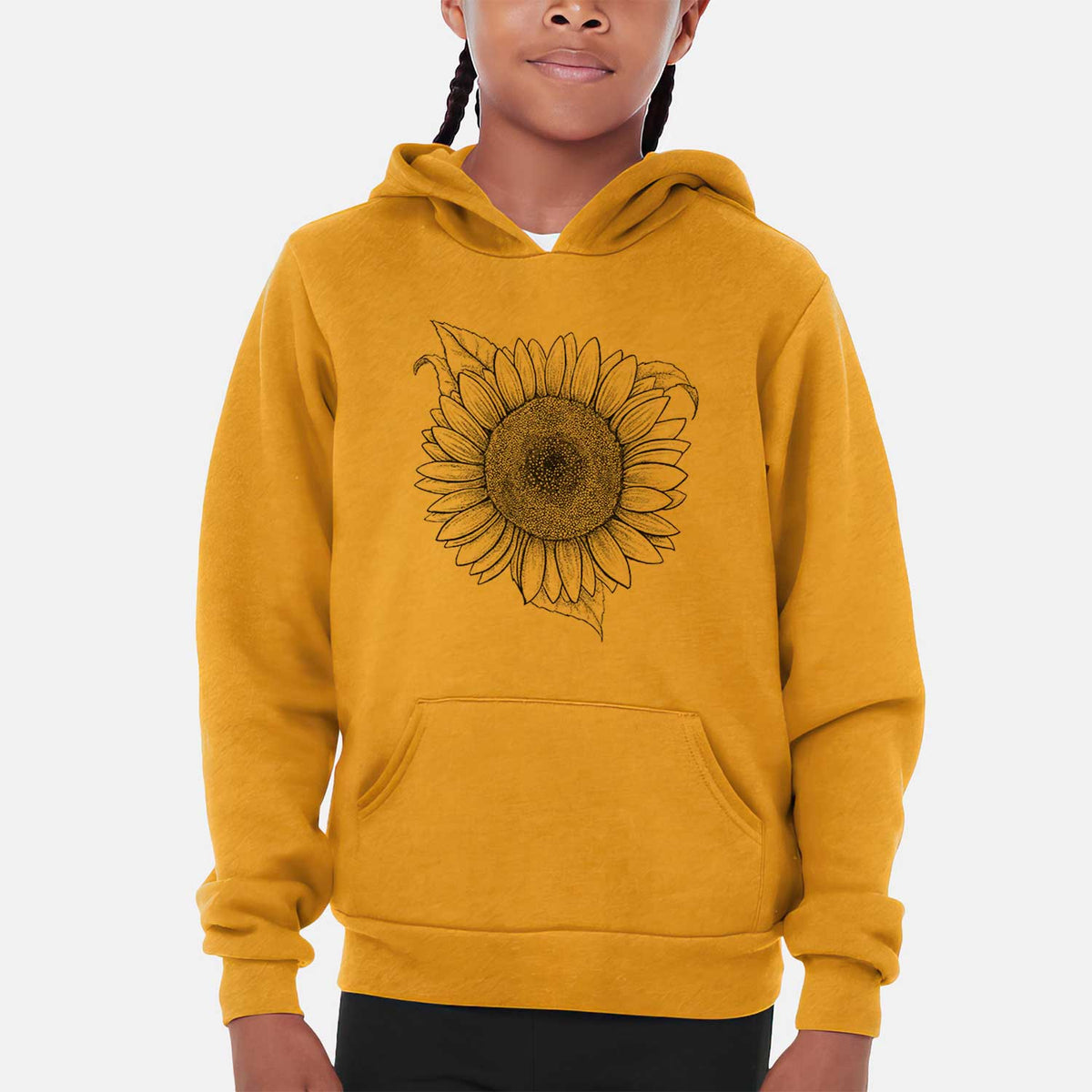 Lemon Queen Sunflower - Helianthus Annuus - Youth Hoodie Sweatshirt