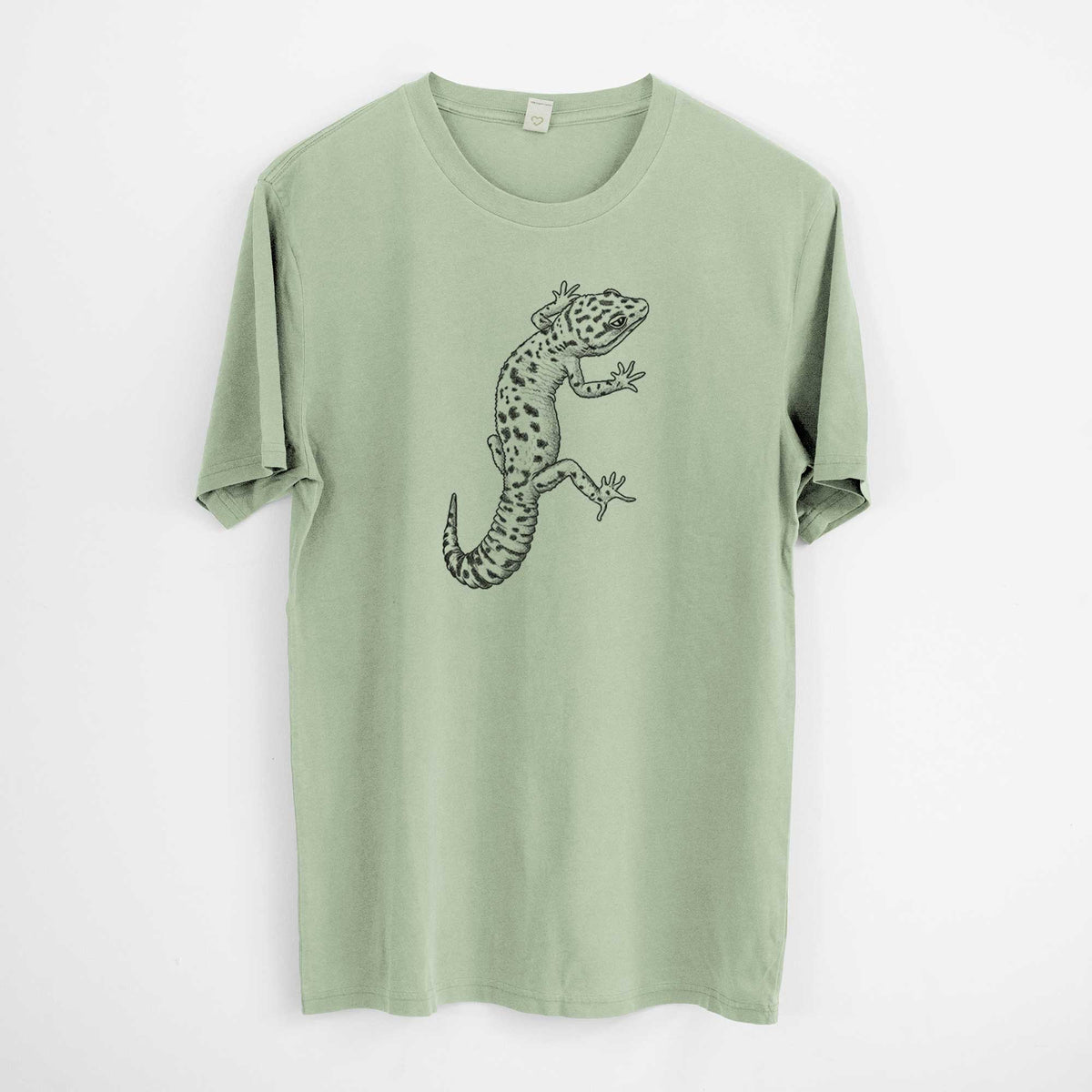 Eublepharis macularius - Leopard Gecko -  Mineral Wash 100% Organic Cotton Short Sleeve