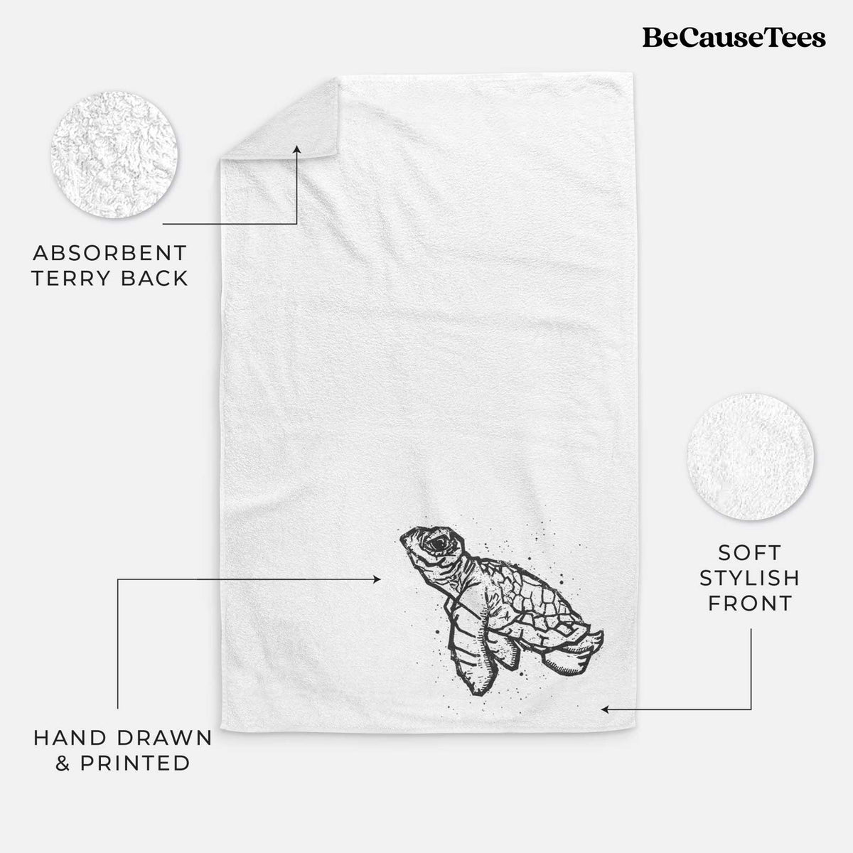Baby Sea Turtle Hand Towel