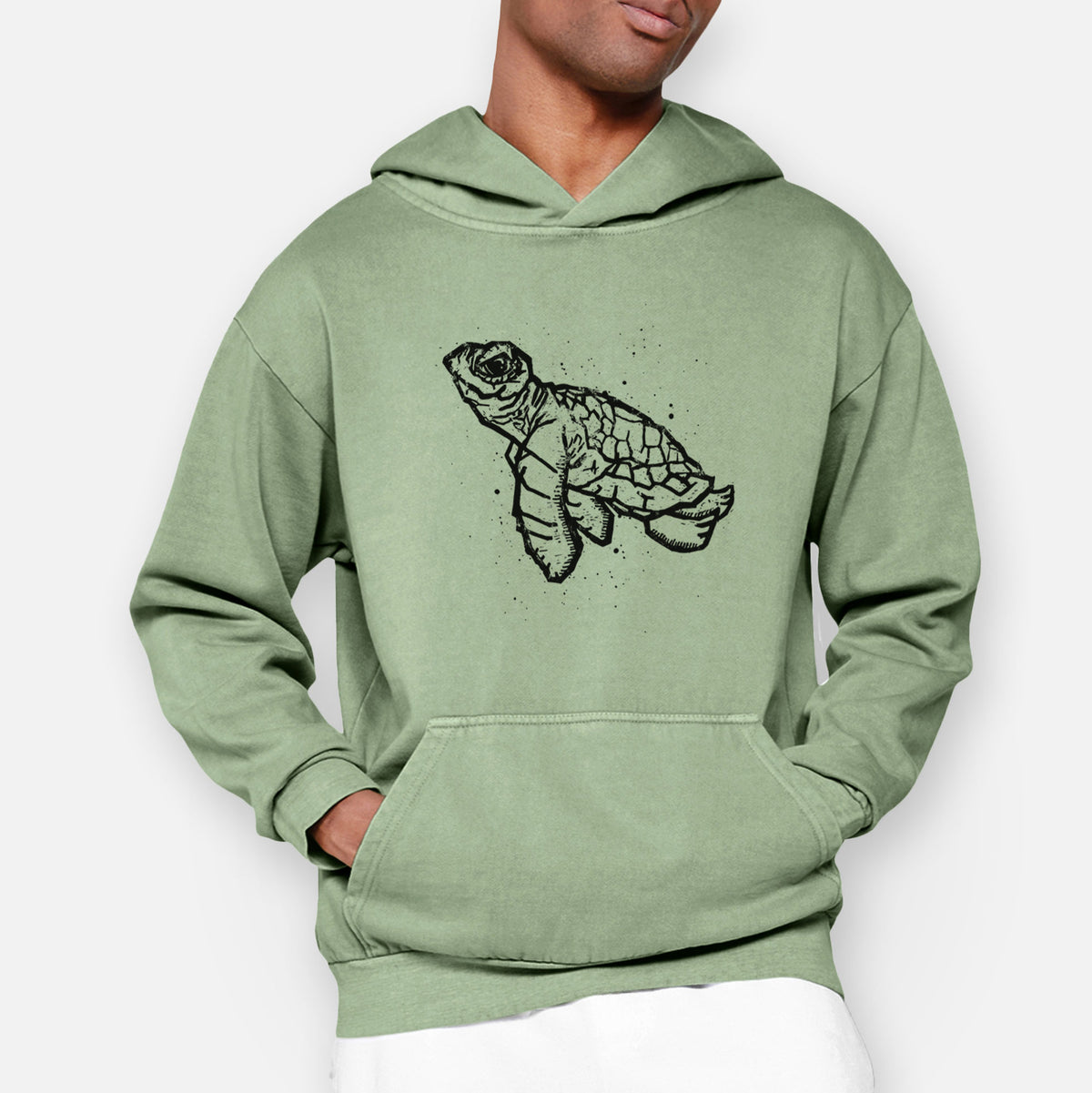 Baby Sea Turtle  - Urban Heavyweight Hoodie