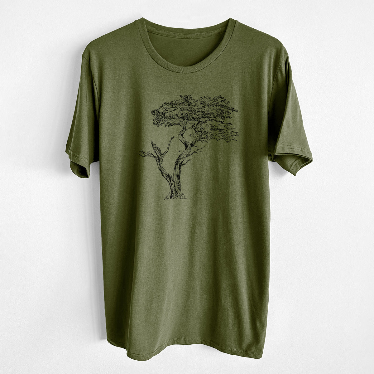 The Lone Cypress - Cupressus Macrocarpa - Monterey Cypress - Unisex Crewneck - Made in USA - 100% Organic Cotton