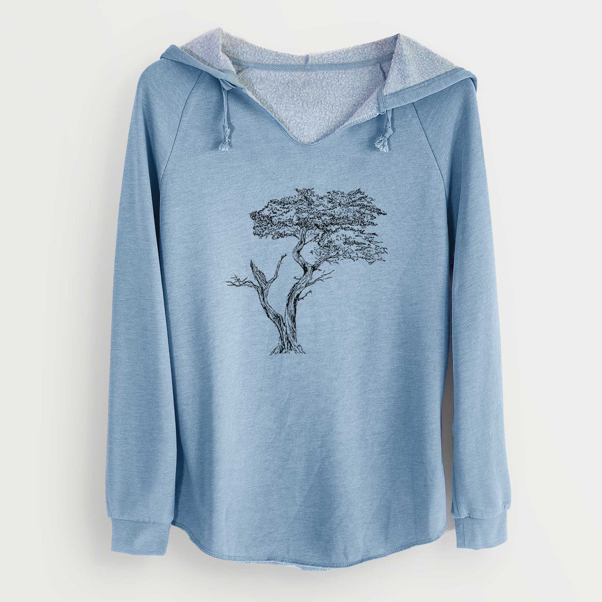 The Lone Cypress - Cupressus Macrocarpa - Monterey Cypress - Cali Wave Hooded Sweatshirt