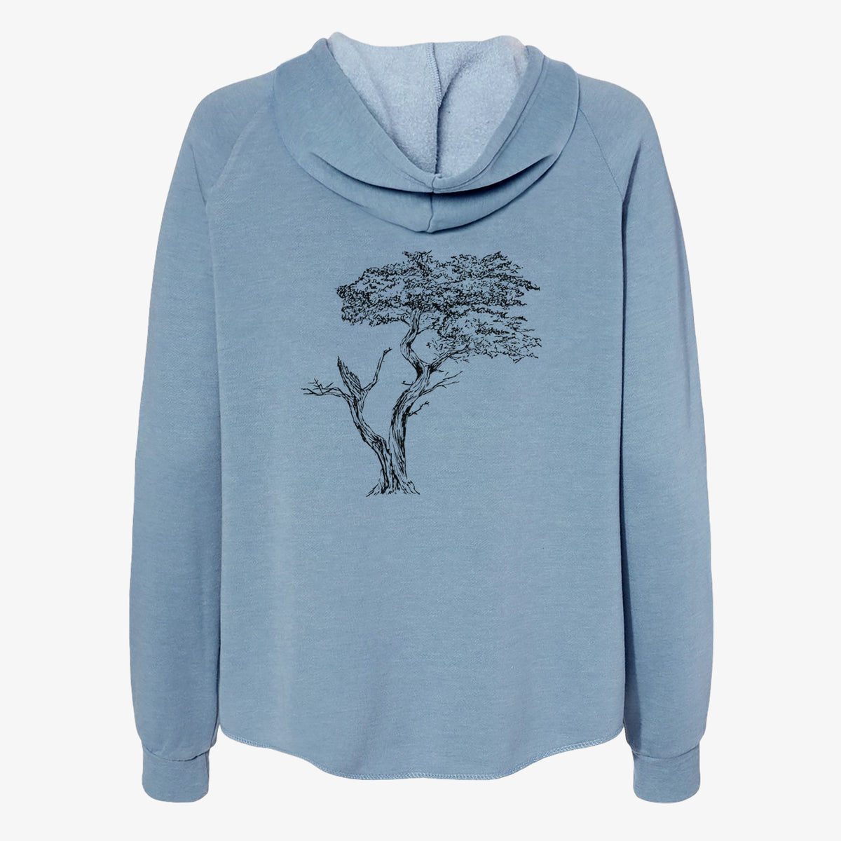 The Lone Cypress - Cupressus Macrocarpa - Monterey Cypress - Women&#39;s Cali Wave Zip-Up Sweatshirt