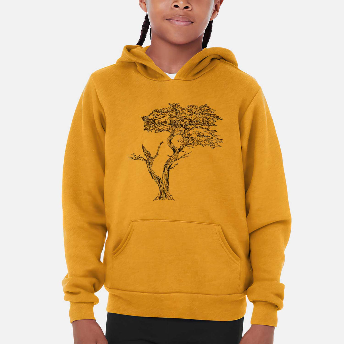 The Lone Cypress - Cupressus Macrocarpa - Monterey Cypress - Youth Hoodie Sweatshirt