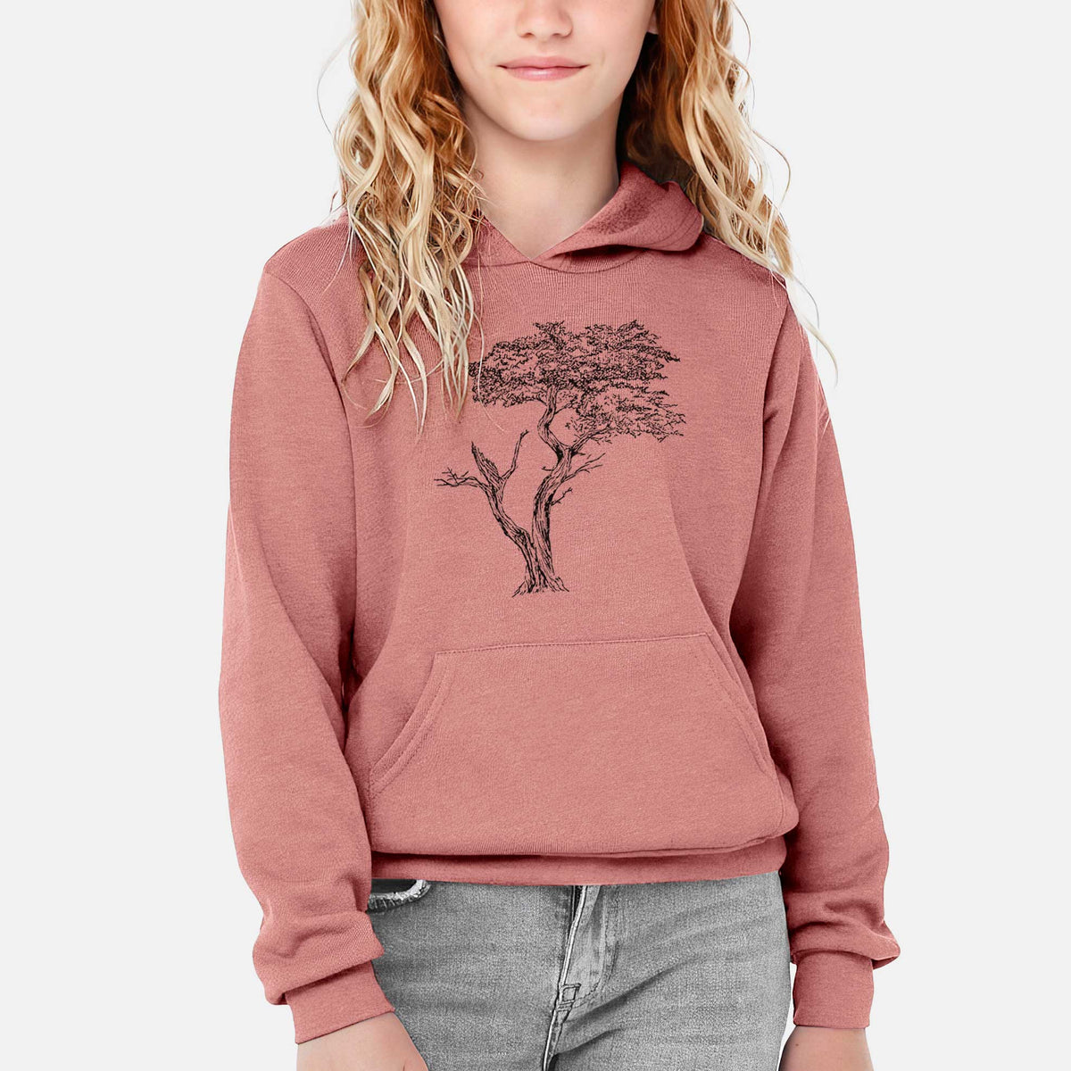 The Lone Cypress - Cupressus Macrocarpa - Monterey Cypress - Youth Hoodie Sweatshirt