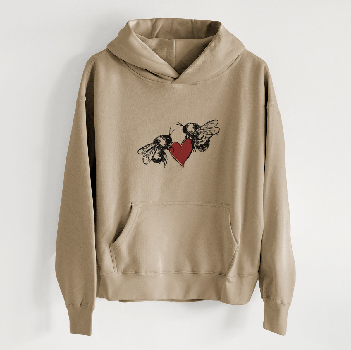 Love Bees - Women&#39;s Heavyweight Relaxed Hoodie