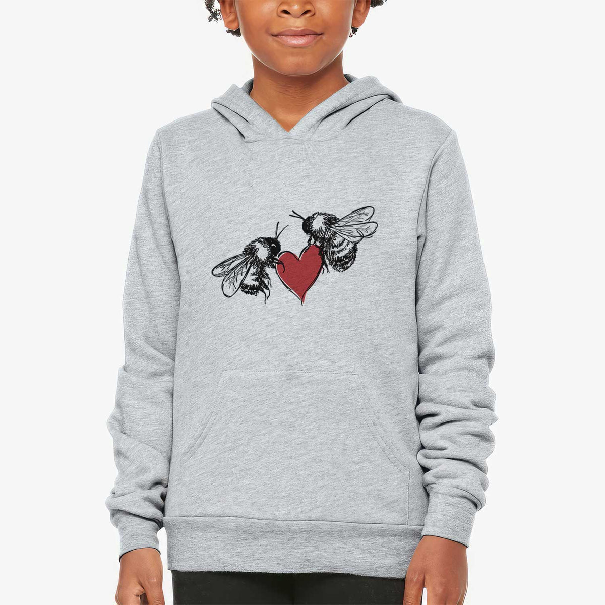 Love Bees - Youth Hoodie Sweatshirt