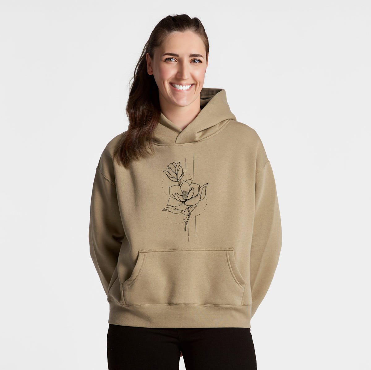 Southern Magnolia Stem - Women&#39;s Heavyweight Relaxed Hoodie