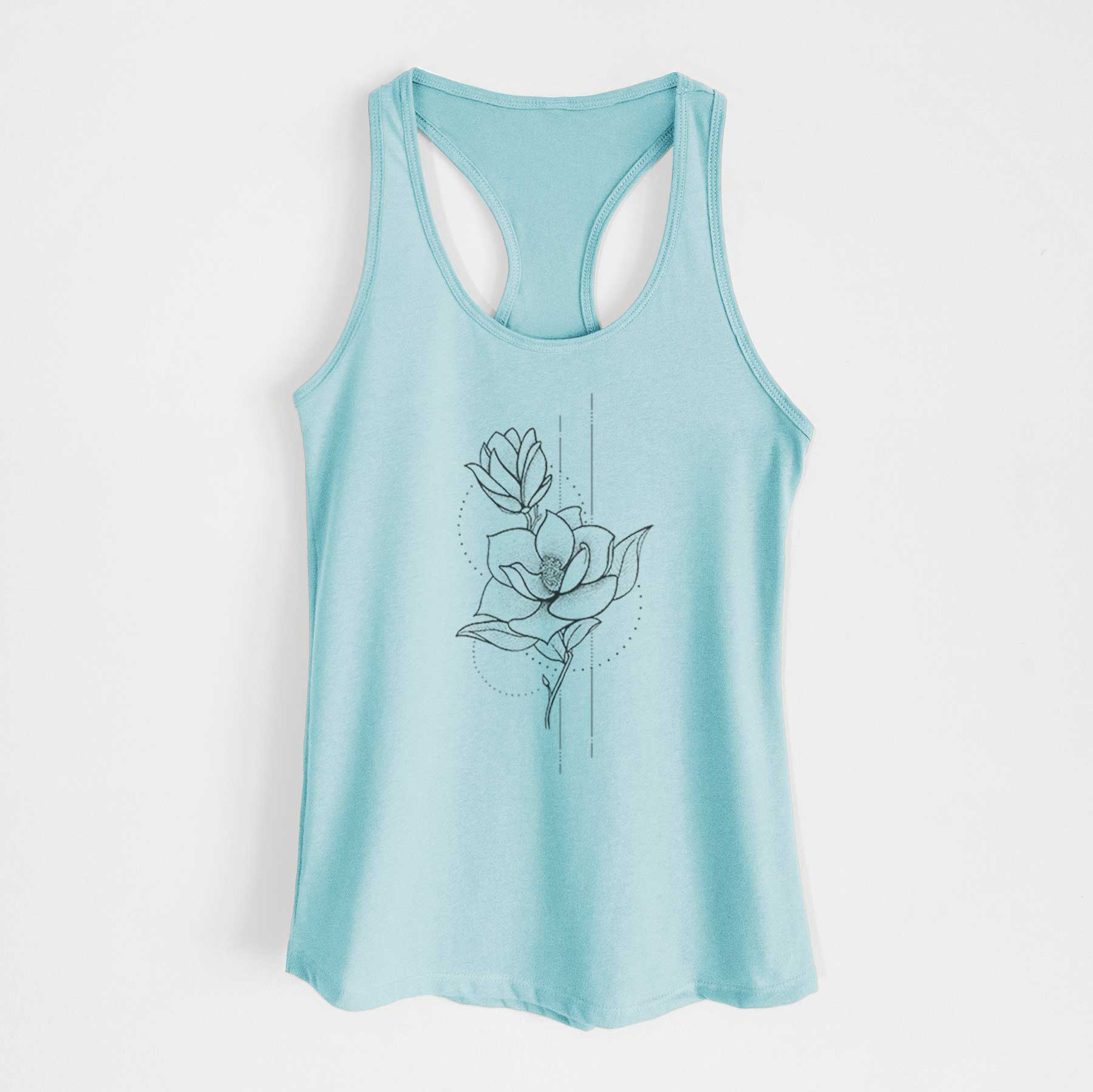 Southern Magnolia Stem - Women's Racerback Tanktop