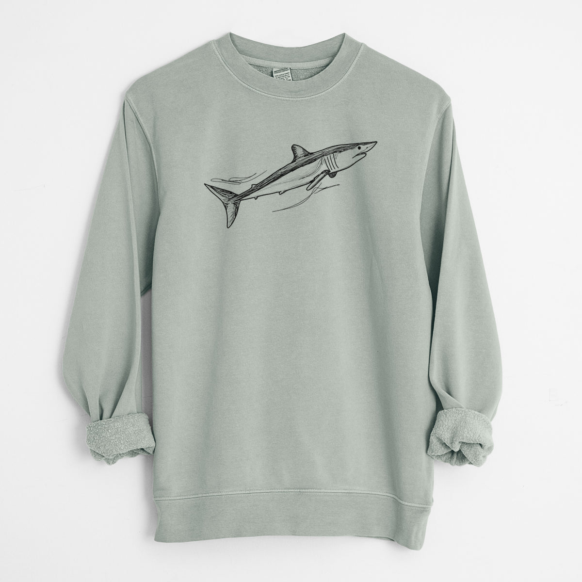 Mako Shark - Unisex Pigment Dyed Crew Sweatshirt