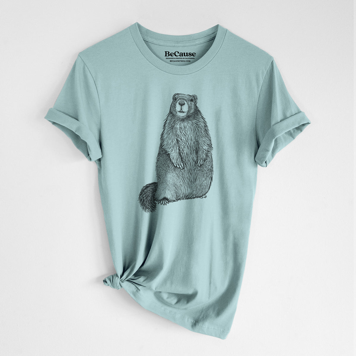 Yellow-bellied Marmot - Marmota flaviventris - Lightweight 100% Cotton Unisex Crewneck