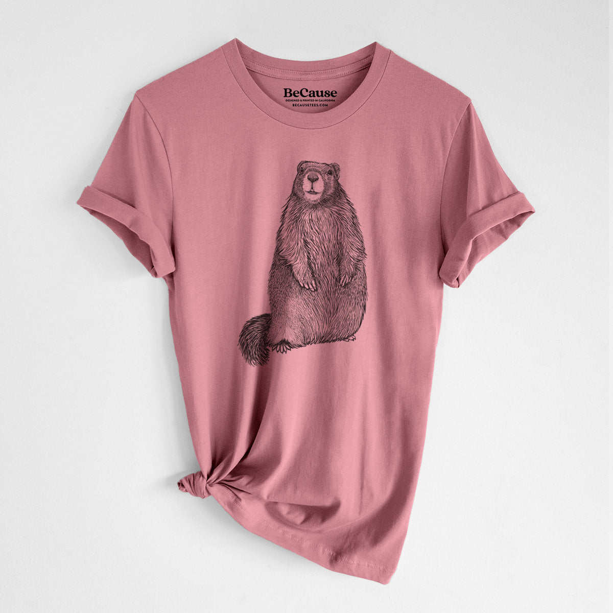 Yellow-bellied Marmot - Marmota flaviventris - Lightweight 100% Cotton Unisex Crewneck