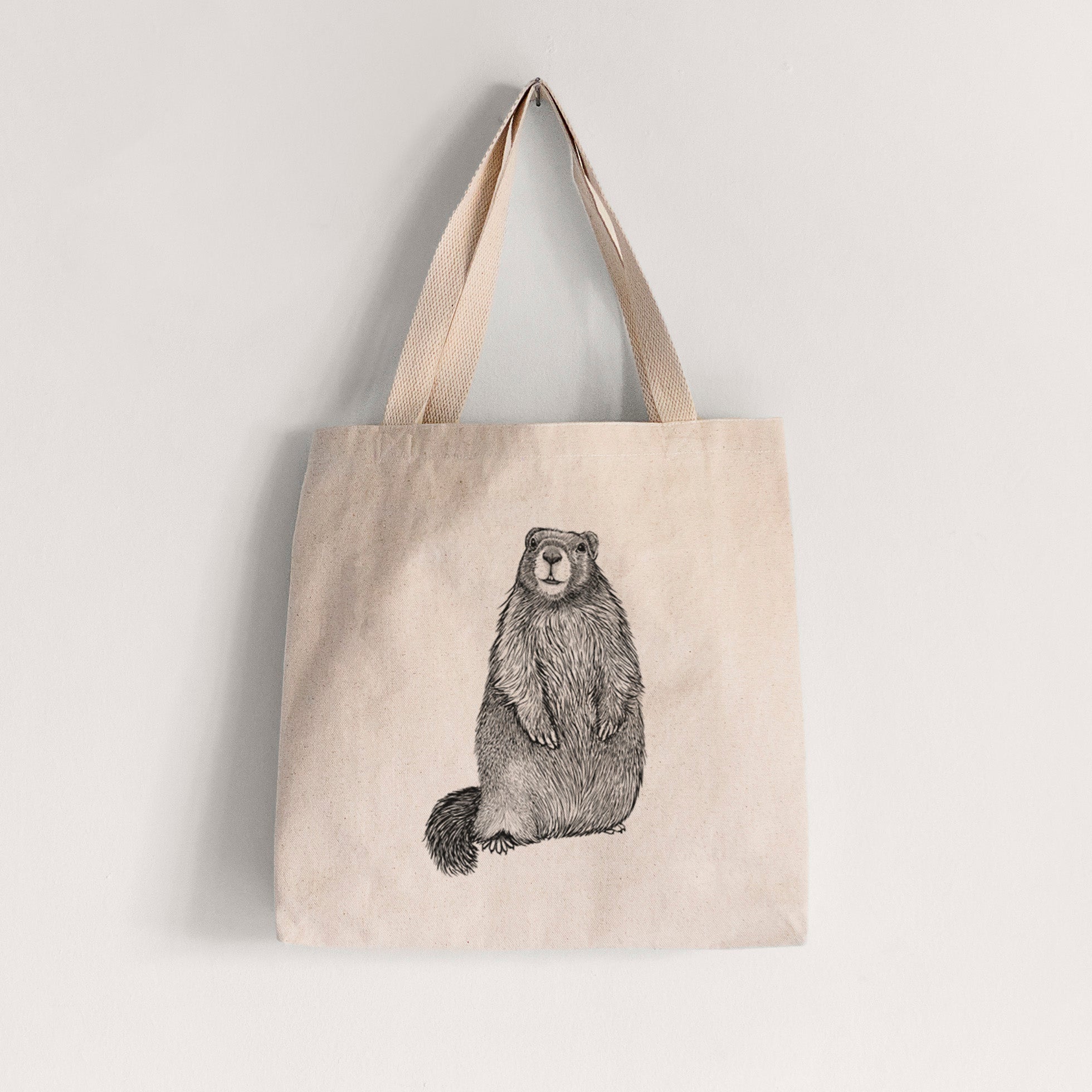Yellow-bellied Marmot - Marmota flaviventris - Tote Bag