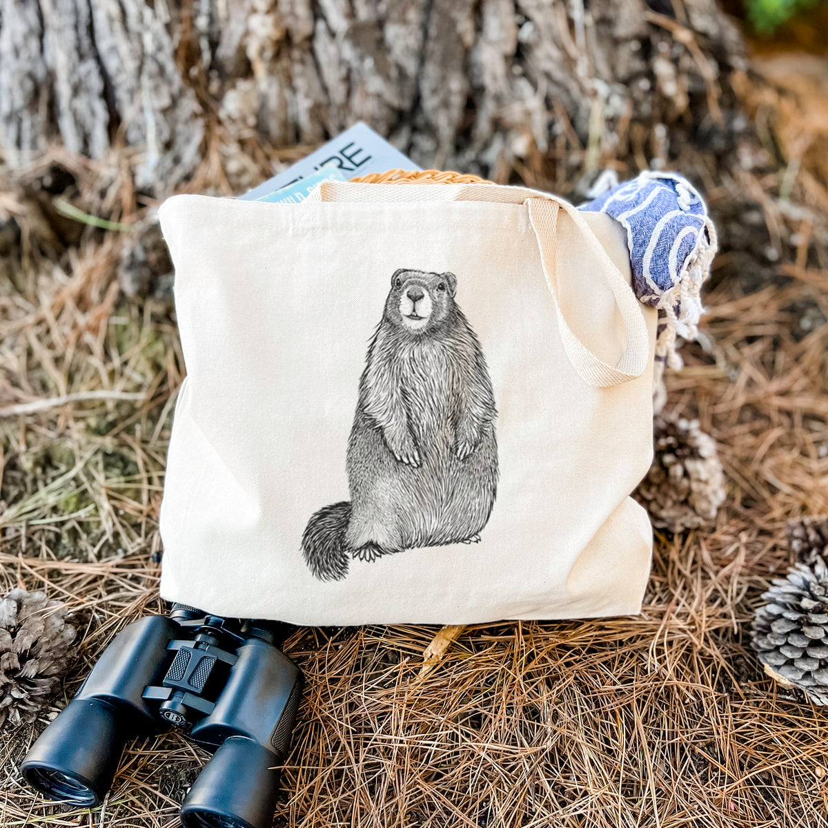 Yellow-bellied Marmot - Marmota flaviventris - Tote Bag