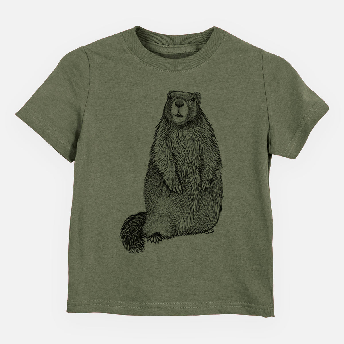 Yellow-bellied Marmot - Marmota flaviventris - Kids Shirt