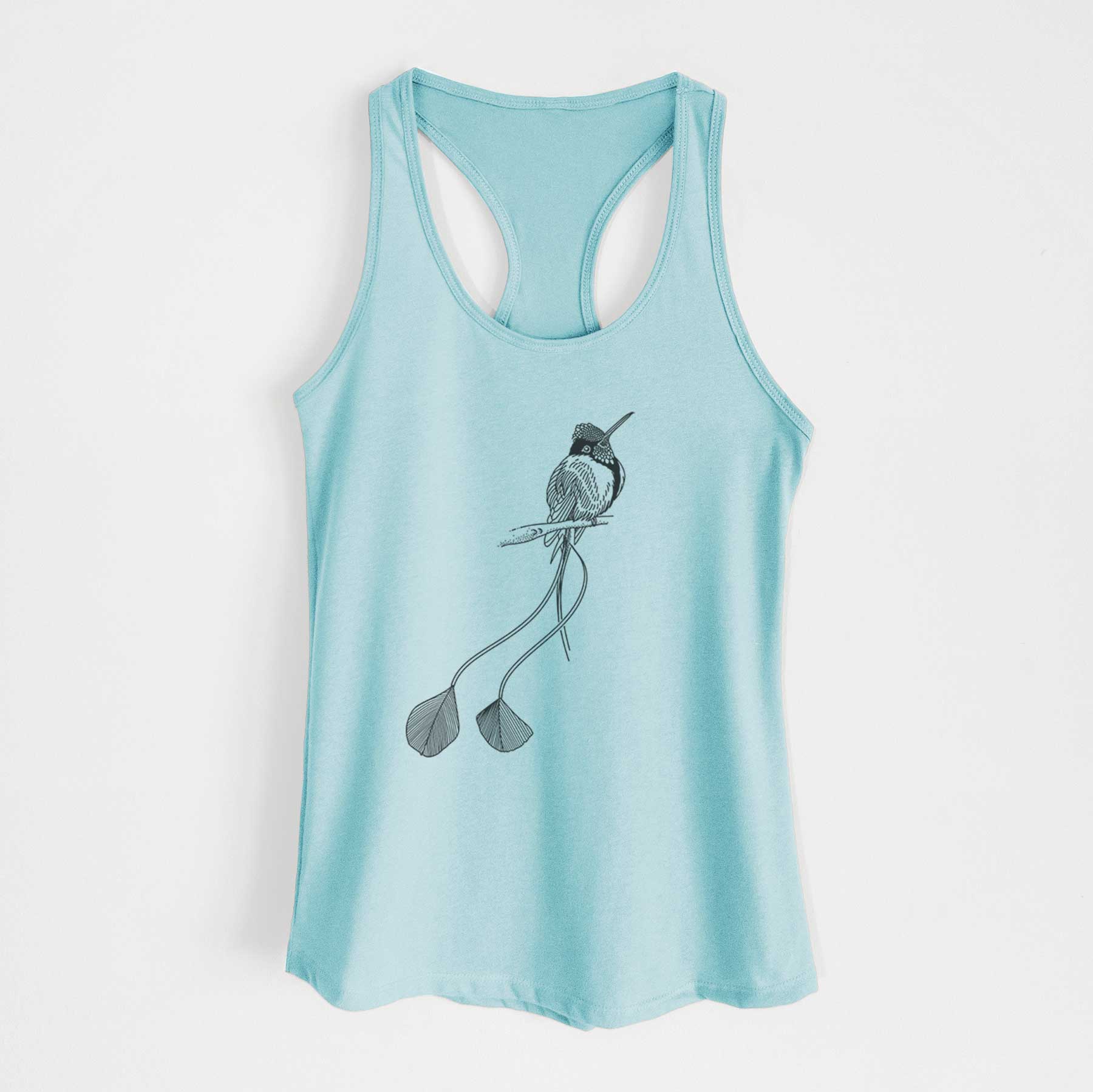 Marvelous Spatuletail Hummingbird - Women's Racerback Tanktop