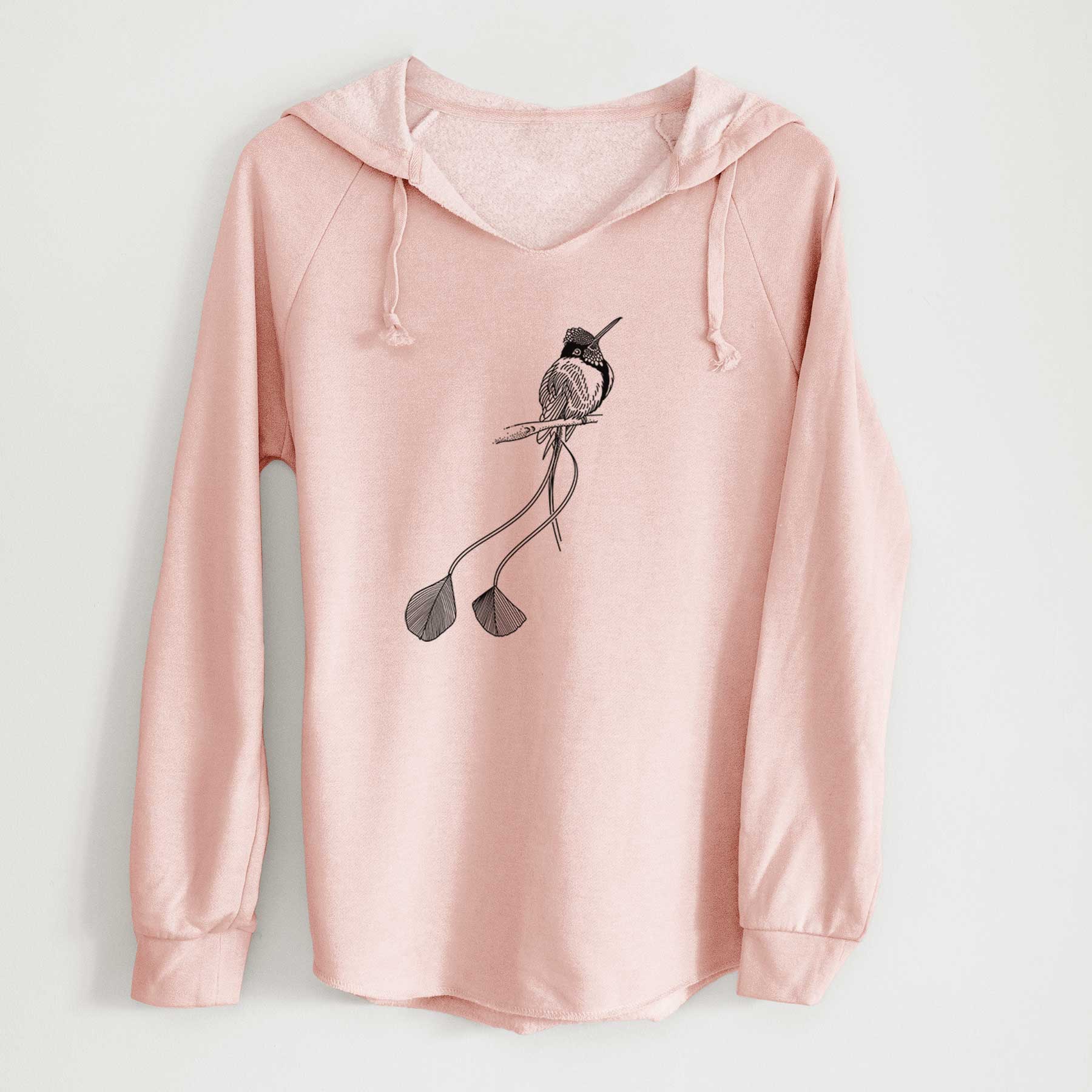 Marvelous Spatuletail Hummingbird - Cali Wave Hooded Sweatshirt
