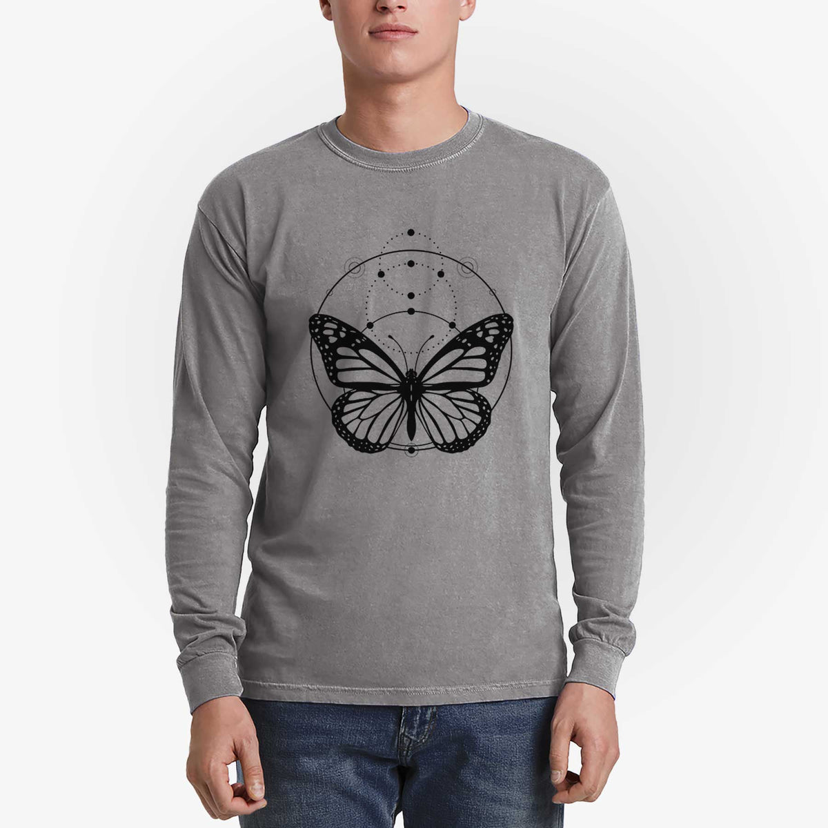 Monarch Symmetry - Heavyweight 100% Cotton Long Sleeve