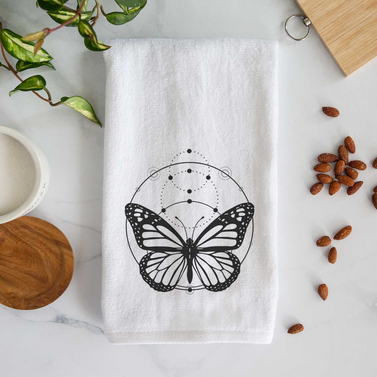 Monarch Symmetry Hand Towel