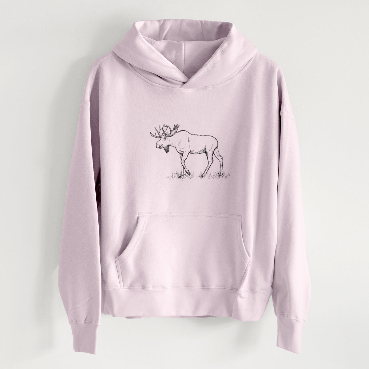 Bull Moose - Alces alces - Women&#39;s Heavyweight Relaxed Hoodie