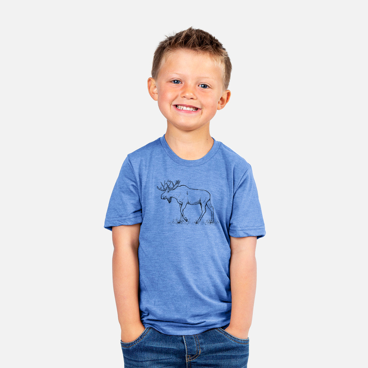 Bull Moose - Alces alces - Kids Shirt