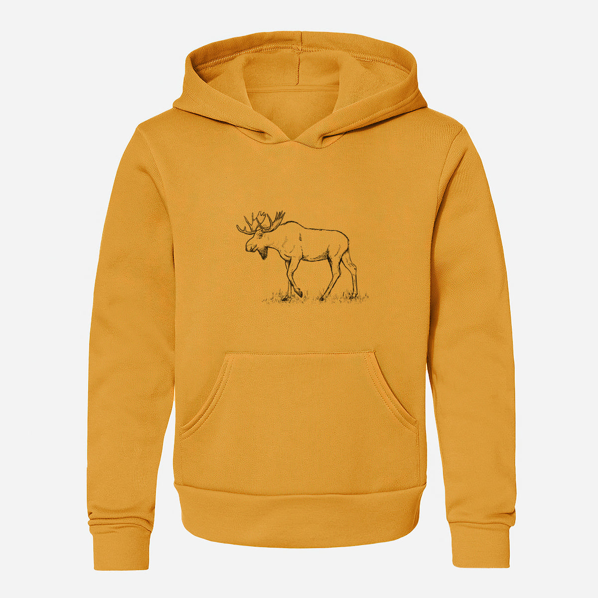 Bull Moose - Alces alces - Youth Hoodie Sweatshirt