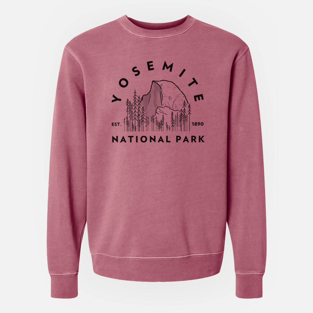 Yosemite National Park - Unisex Pigment Dyed Crew Sweatshirt