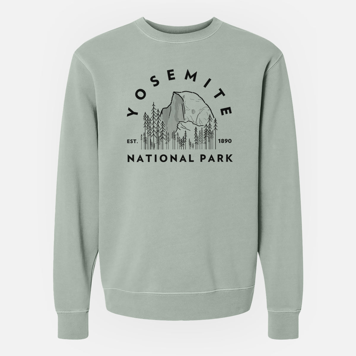 Yosemite National Park - Unisex Pigment Dyed Crew Sweatshirt