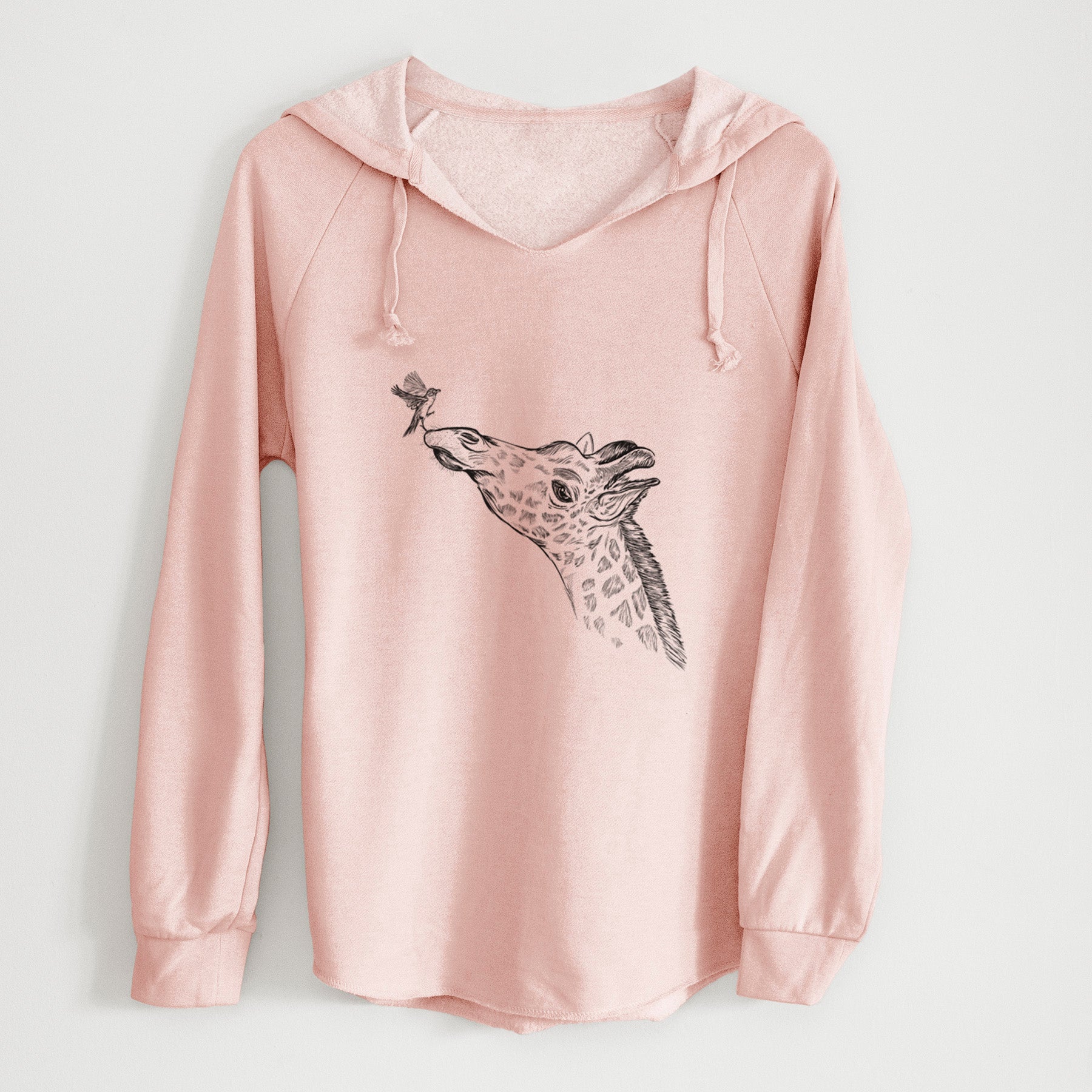 Northern Giraffe - Giraffa camelopardalis - Cali Wave Hooded Sweatshirt