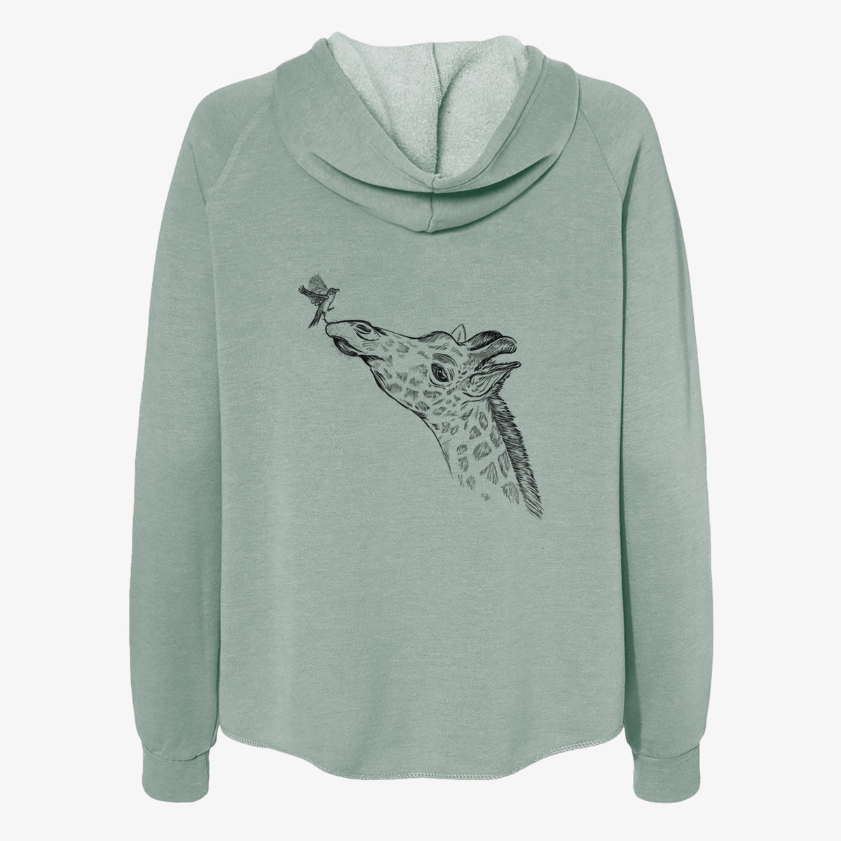 Northern Giraffe - Giraffa camelopardalis - Women&#39;s Cali Wave Zip-Up Sweatshirt