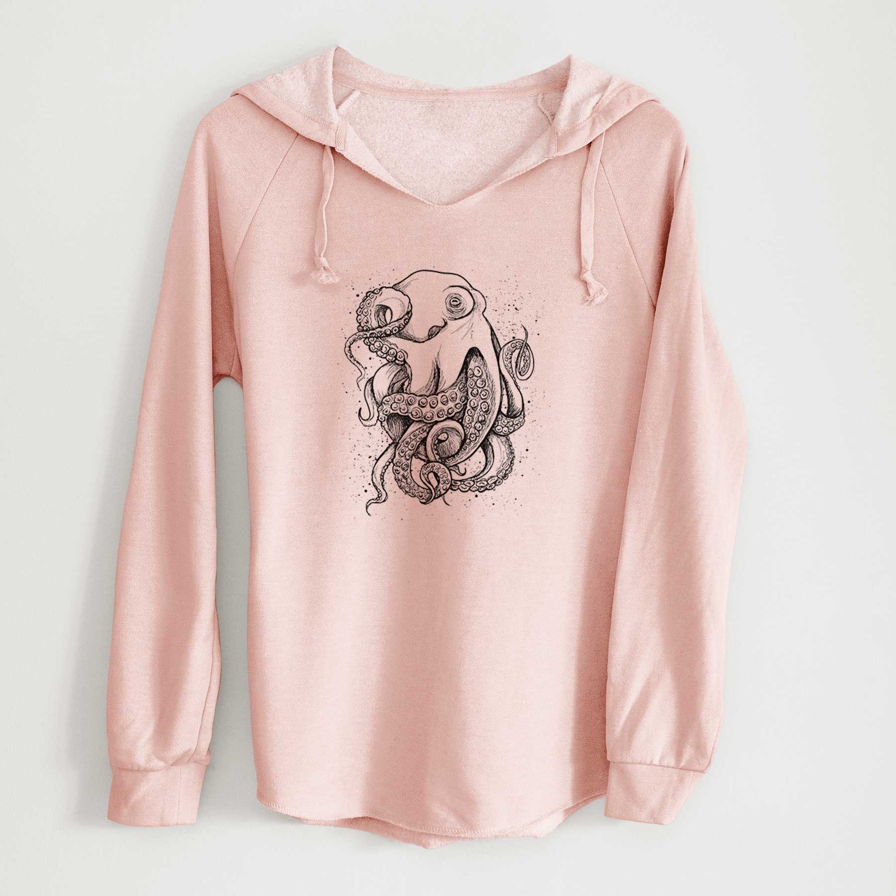 Octopus Vulgaris - Common Octopus - Cali Wave Hooded Sweatshirt