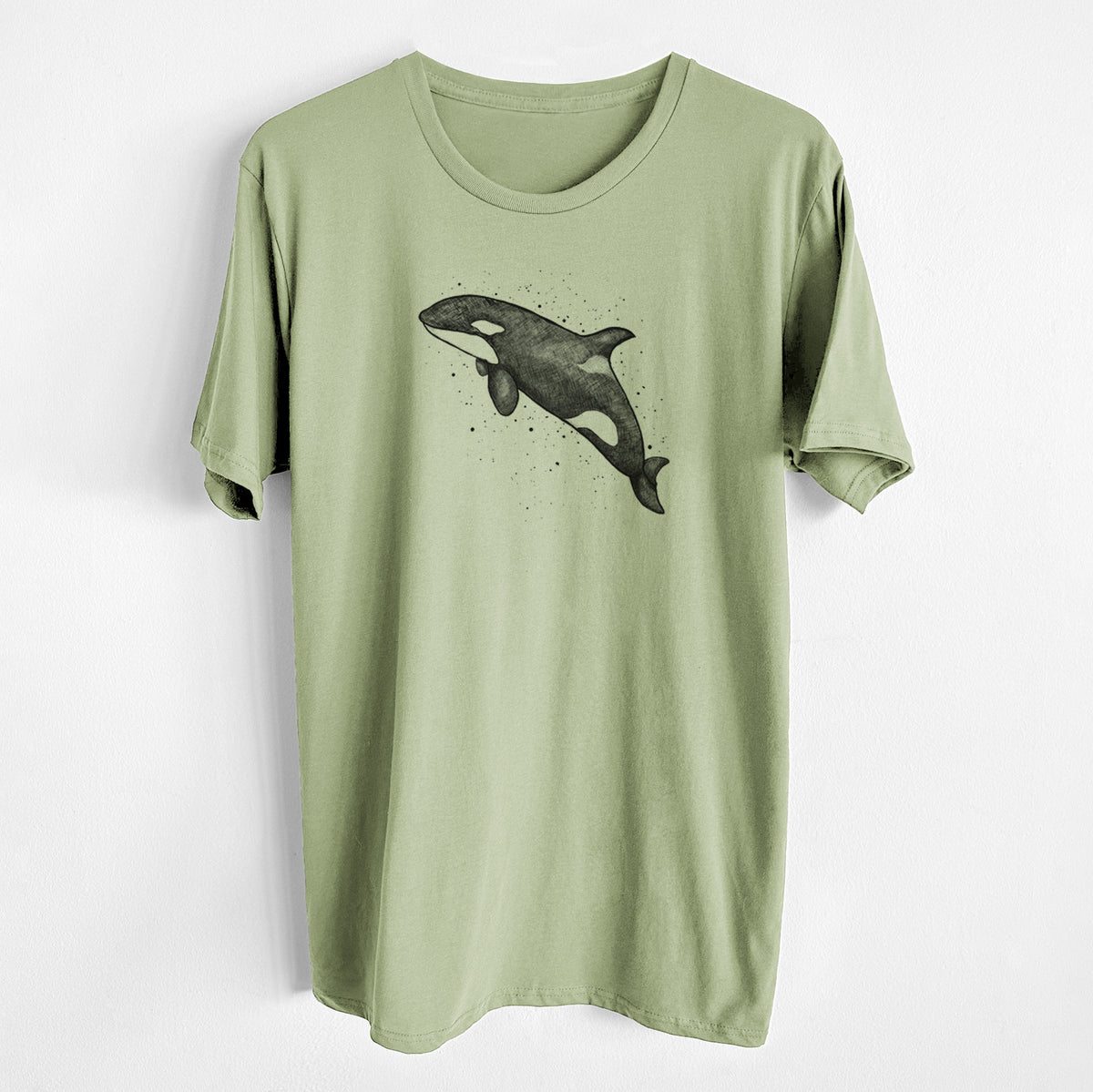 Orca Whale - Unisex Crewneck - Made in USA - 100% Organic Cotton