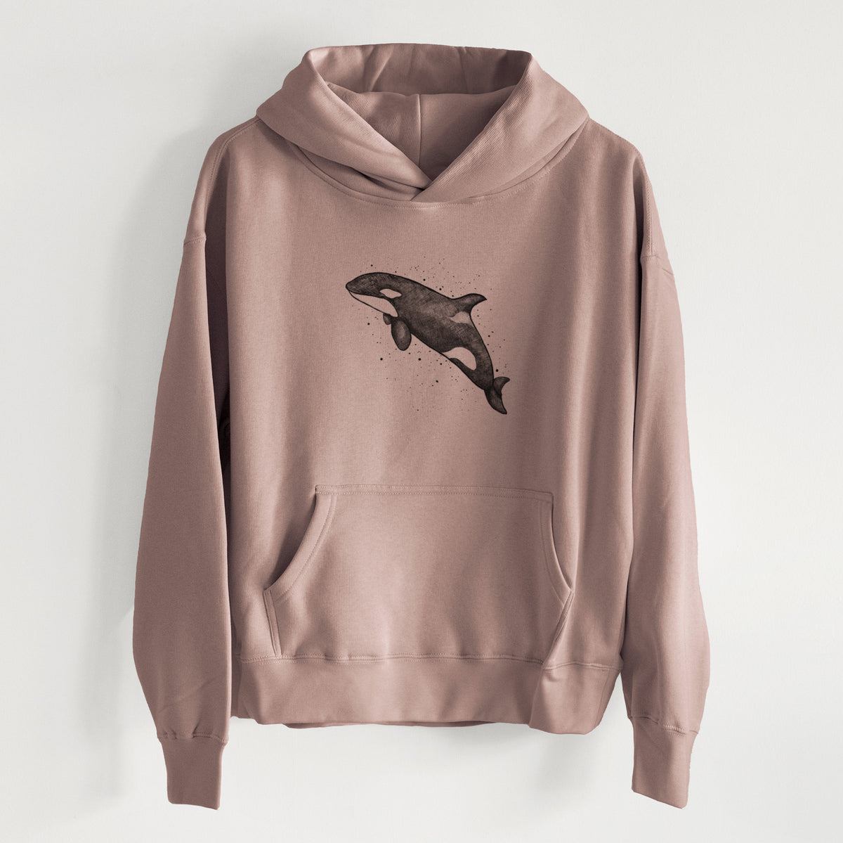 Orca Whale - Women&#39;s Heavyweight Relaxed Hoodie