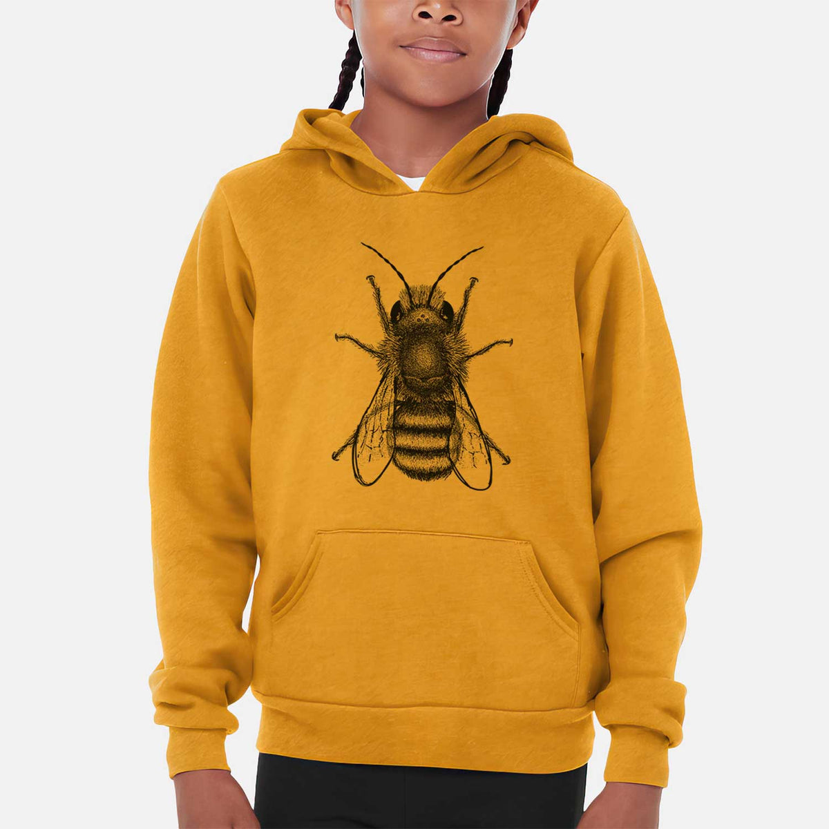 Osmia Bicornis - Red Mason Bee - Youth Hoodie Sweatshirt