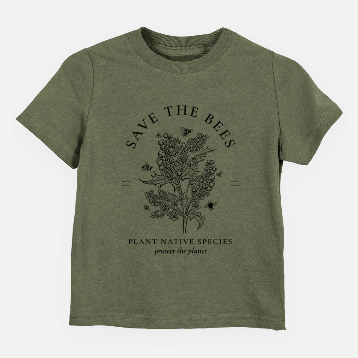 Save the Bees - Plant Native Species - Kids Shirt