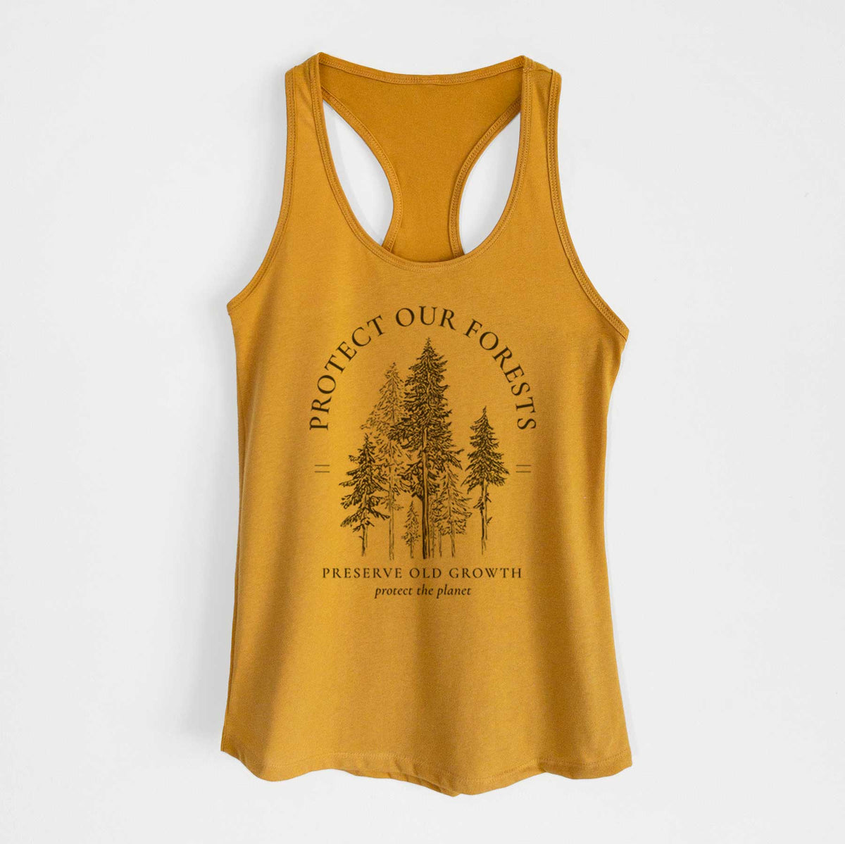 Protect our Forests - Preserve Old Growth - Women&#39;s Racerback Tanktop