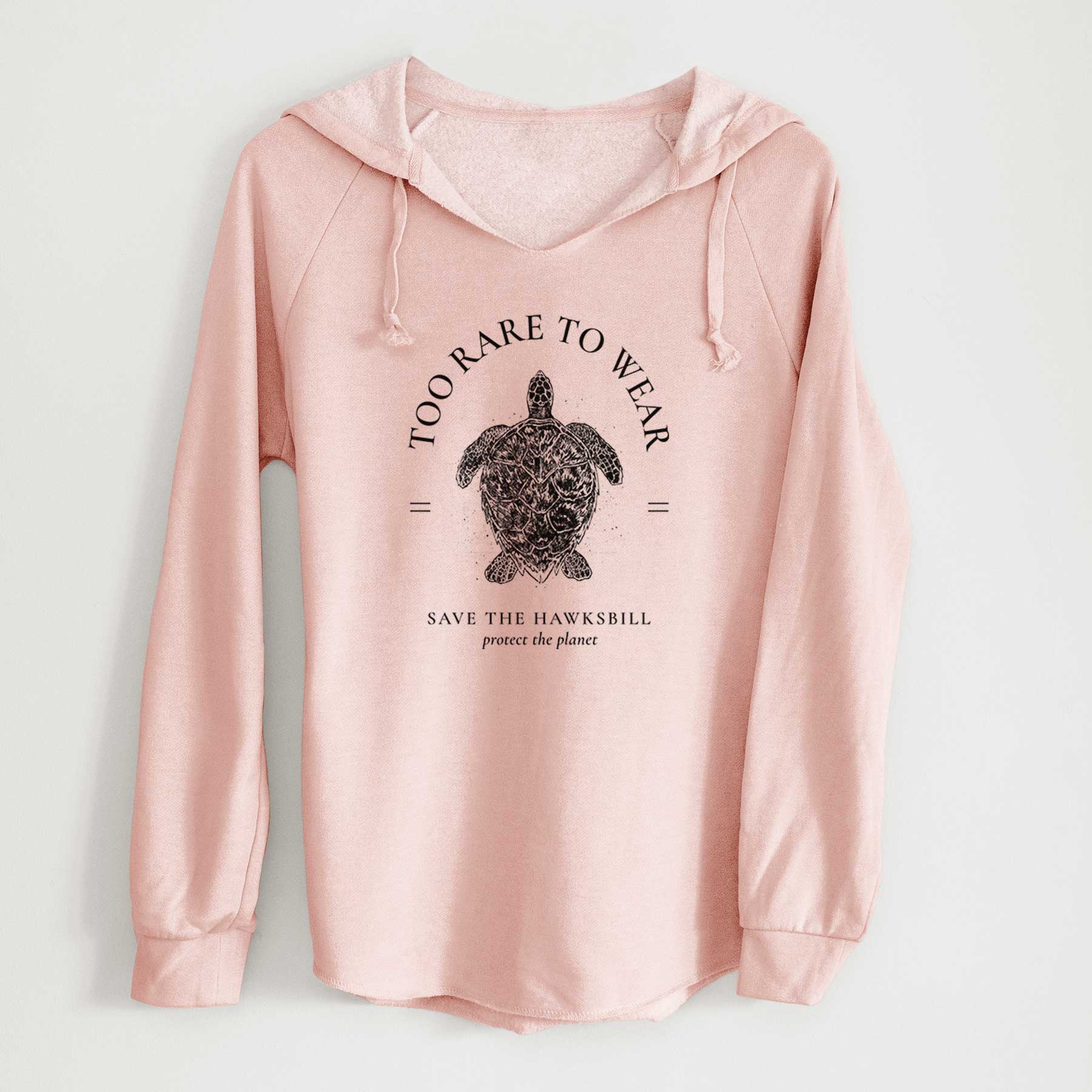 Too Rare to Wear - Save the Hawksbill - Cali Wave Hooded Sweatshirt