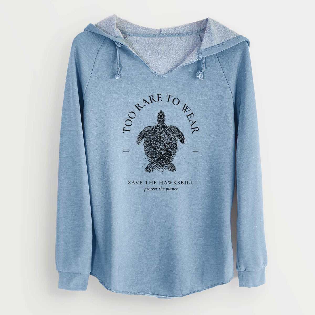 Too Rare to Wear - Save the Hawksbill - Cali Wave Hooded Sweatshirt