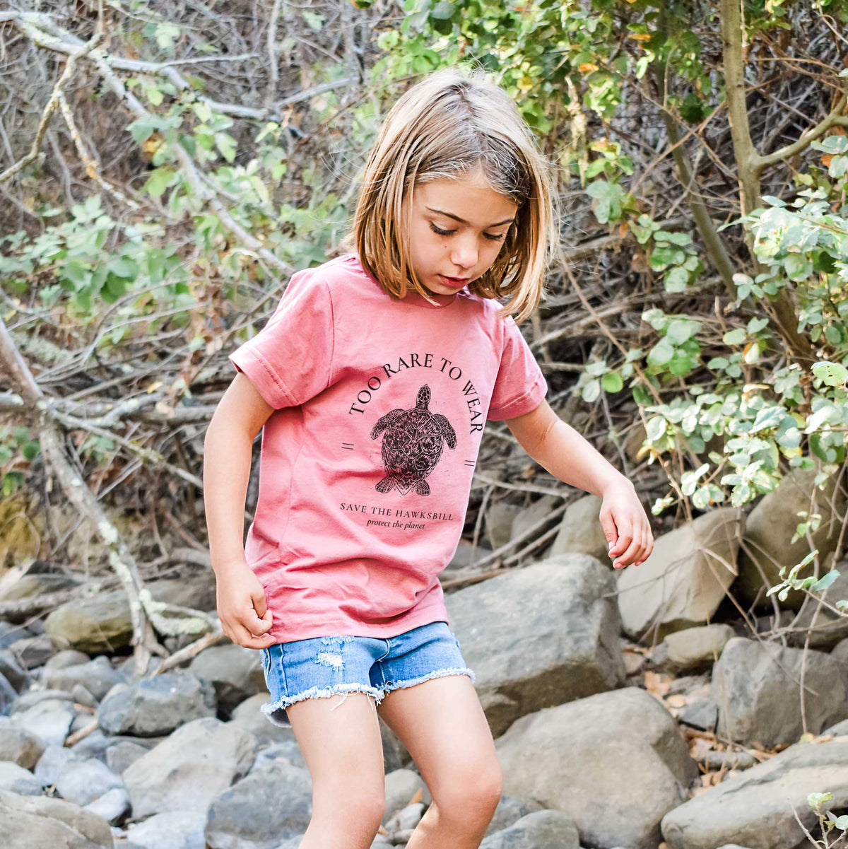 Too Rare to Wear - Save the Hawksbill - Kids Shirt