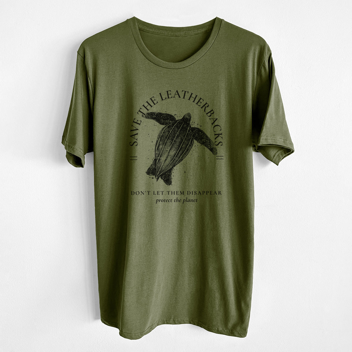 Save the Leatherbacks - Don&#39;t Let Them Disappear - Unisex Crewneck - Made in USA - 100% Organic Cotton