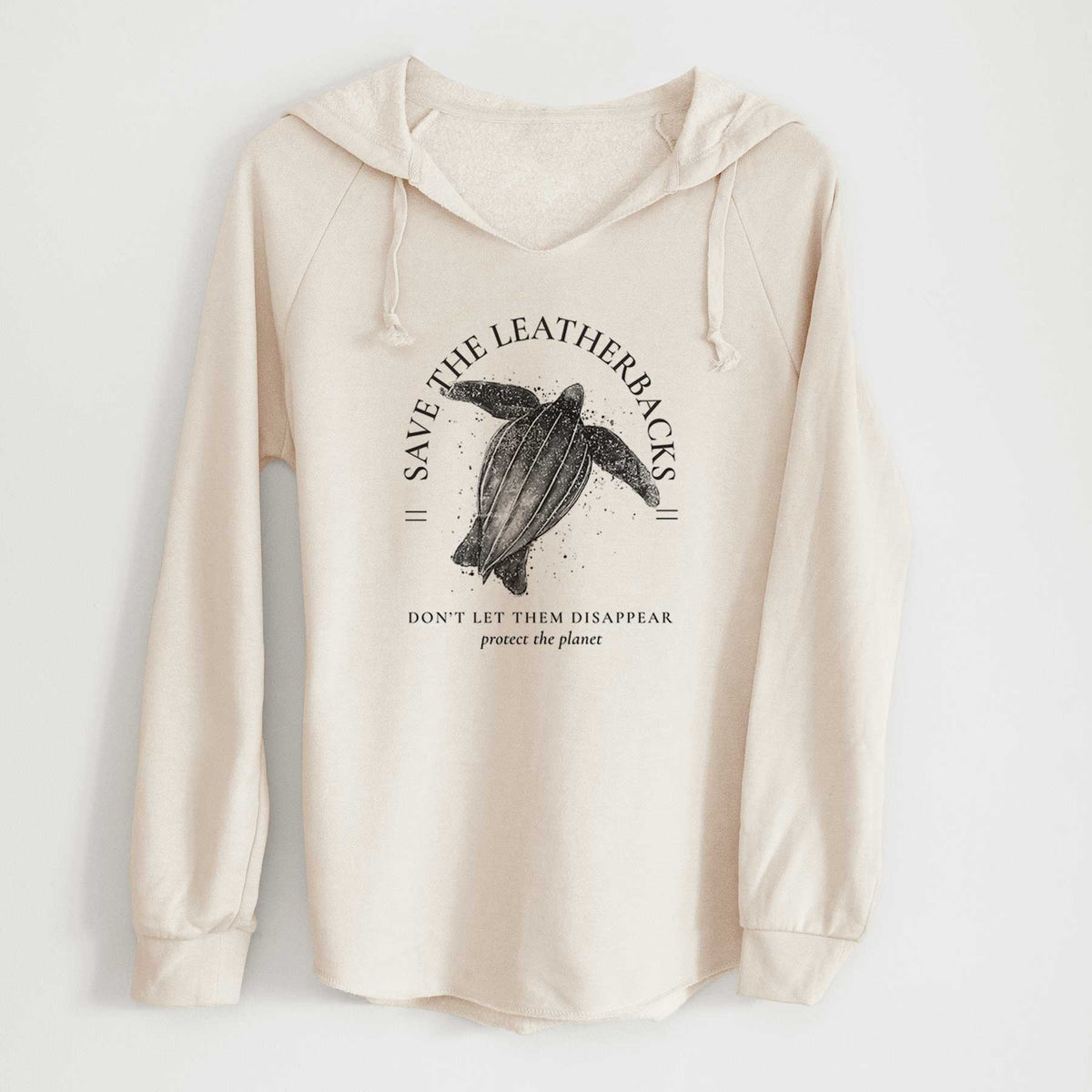 Save the Leatherbacks - Don&#39;t Let Them Disappear - Cali Wave Hooded Sweatshirt