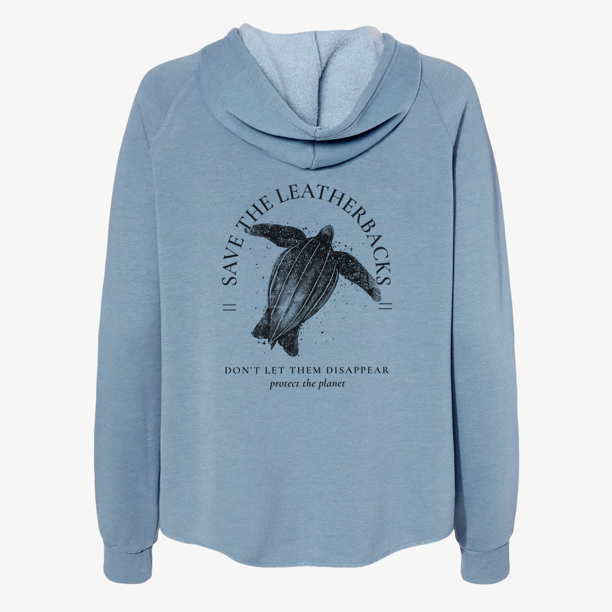 Save the Leatherbacks - Don&#39;t Let Them Disappear - Women&#39;s Cali Wave Zip-Up Sweatshirt