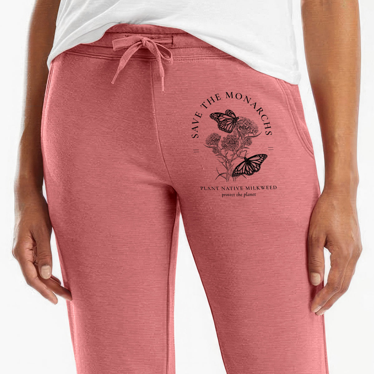 Save the Monarchs - Plant Native Milkweed - Women&#39;s Cali Wave Jogger Sweatpants